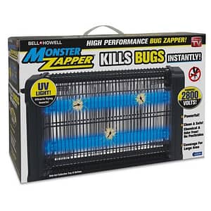 Bell + Howell Monster Zapper - Attracts and Kills Houseflies, Mosquitoes, Gnats - Electric Indoor Pest Control, As Seen on TV