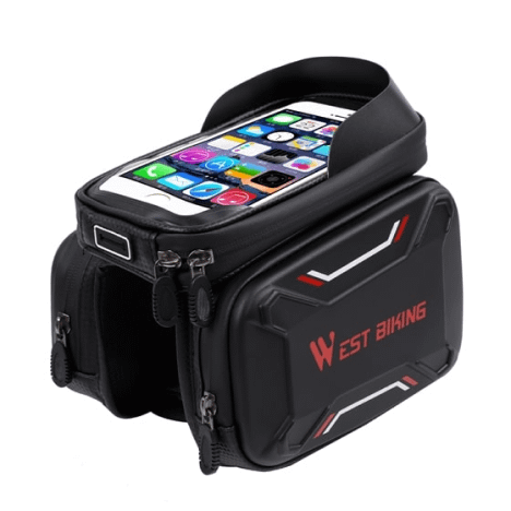 waterproof bike bag with phone holder