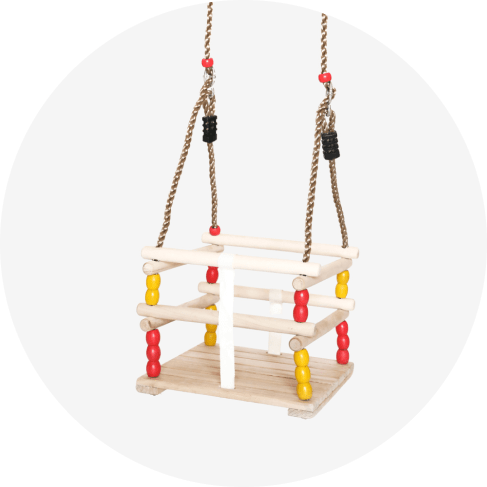 wooden baby swing for babies and toddlers 6