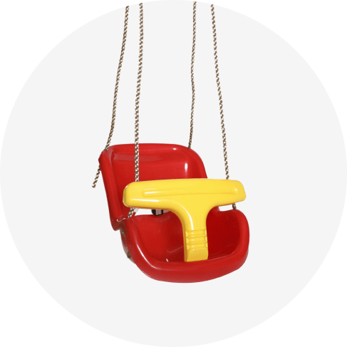 red baby and toddler swing seat 5