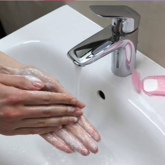 Portable Hand Washing Soap Paper (5 Packs/100 Sheets) 8