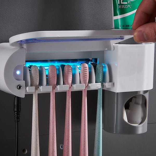 toothbrush holder with uv sterilizer 1